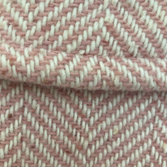 Winter coat by Moda International. Pink and white herringbone design - Picture 4 of 6